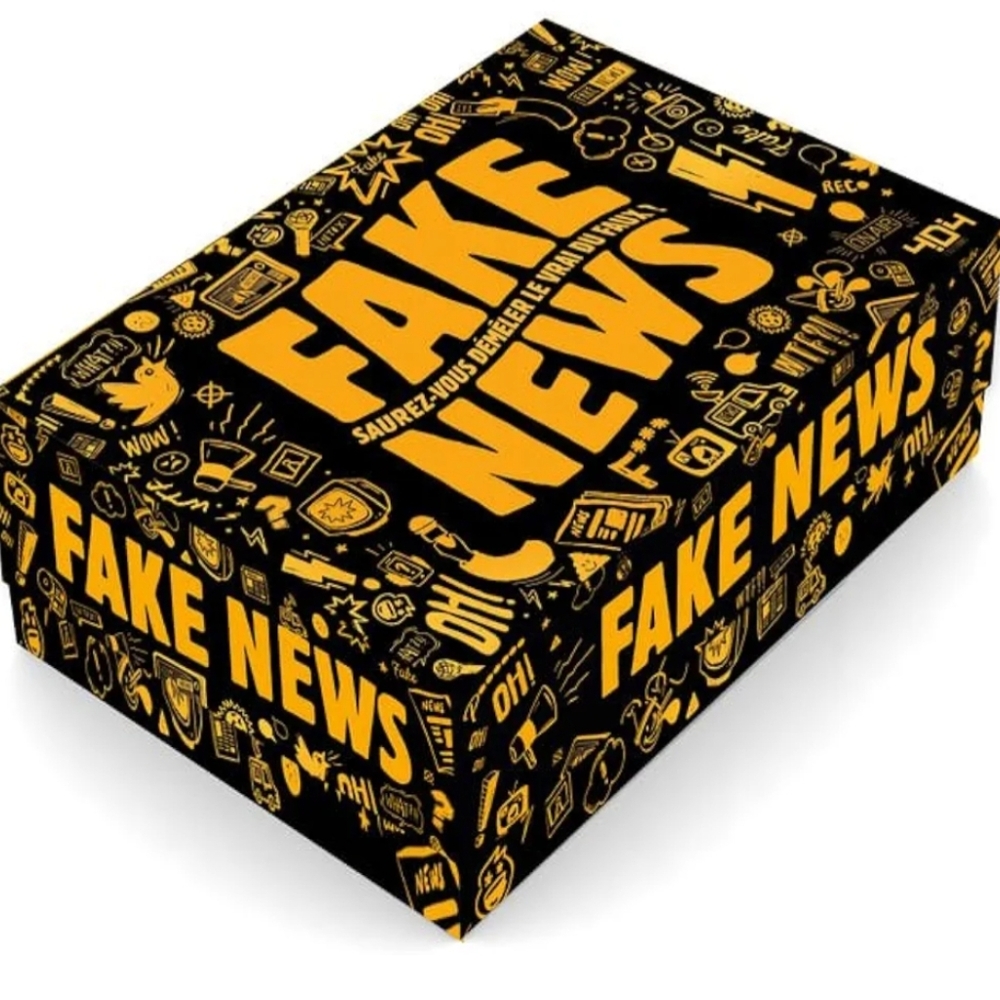 Fake News Game Box - Black & Yellow